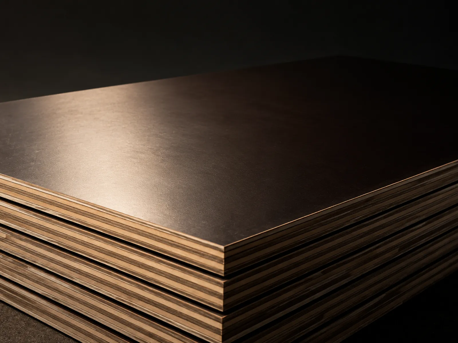 Film-faced plywood stack